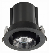 ST702.338.12 ST-Luce St702 точечный светильник, 12Вт, 3000K, 900лм, черный