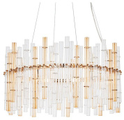 подвесной светильник с цилиндрическими стеклянными элементами