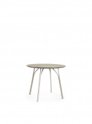 Tree dining table 90 cm Beige/beige Woud, стол