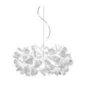 подвесной светильник с лепестковым плафоном дымчатого оттенка