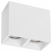 накладной настенный светильник белый с двойным рассеивателем