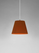 подвесной светильник с конусным плафоном терракотового оттенка