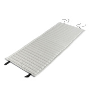 кресло для отдыха с мягким стёганым сиденьем небесно-серого цвета