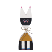 21502709 Wooden Doll Vitra Деревянная фигурка в виде белого кролика в полосатом костюме