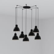 64255-112-7L Faro VENICE 7L Black pendant lamp  черный