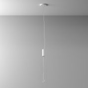 подвесной светильник цилиндрической формы белого цвета