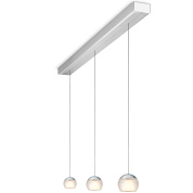 подвесной светильник с матовыми плафонами на подвесе