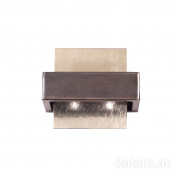 Kolarz Rettangolo 6040.60261/Fm настенный светильник brunito brushed fumé ширина 21cm высота 17cm 2 лампы g9