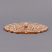 керамический дисковый плафон терракотового цвета