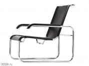 S 35 Кожаное кресло на салазках с подлокотниками Thonet