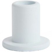 подсвечник трубчатый из бетона светло-голубого цвета