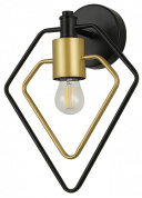 бра с одним плафоном на изогнутом держателе