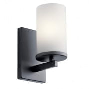 Crosby 1 Light Wall Sconce Black настенный светильник 45495BK Kichler