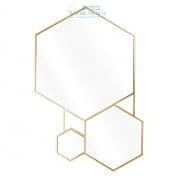 111663 Mirror Hexa gold finish Eichholtz