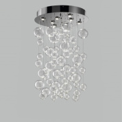 Metal Lux Bolero PL 8L 110 Round современная круглая люстра белый; хром 251.080.02