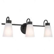 Erma 20.5" 3 Light Vanity Light Black настенный светильник 55126BK Kichler