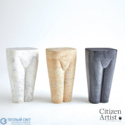 Femme Stool-White Marble Global Views стул