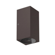 настенный светильник прямоугольного дизайна коричневого оттенка