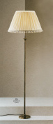 торшер с прямой стойкой и текстильным абажуром