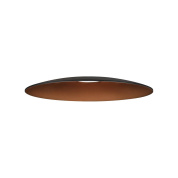 абажур черного цвета плоской овальной формы