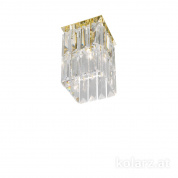 Kolarz Prisma 314.11M.3 точечный светильник золото 24 карата длина 12cm ширина 12cm высота 20cm 1 лампа g9