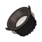 встраиваемый круглый потолочный светильник с алюминиевым корпусом и углубленным источником света