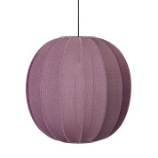 KW60BU Made by Hand Knit-Wit Подвесной светильник Ø60 с бордовым текстильным абажуром