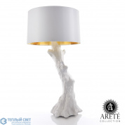 Faux Bois Lamp-White w/White Shade Global Views настольная лампа