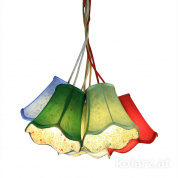 Kolarz Blossom A1328.35.Multi подвесной светильник хром ø50cm высота 168cm 5 ламп e14