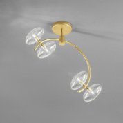 Metal Lux Dolce PL 4L L50 потолочный светильник с четырьмя лампами прозрачный; золото 261.304.01