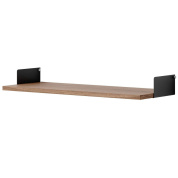 42012 + 42008 New Works New Works Shelving System настенная полка из орехового дерева с боковыми держателями