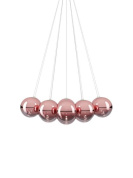 люстра розовая золотая