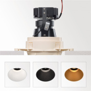 встраиваемый точечный светильник с круглым адаптером