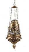 Antique Finish Moroccan Brass Hanging Light подвесной светильник FOS Lighting D3-Antique-HL1