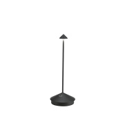 LD1650D3 Zafferano Настольная лампа на батарейках PINA TAVOLO PRO CCT Switch, с сенсорным диммером IP54, черная, лакированная, с регулировкой яркости