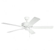 52" Basics Pro Patio Fan Matte White люстра-вентилятор 330015MWH Kichler