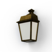 настенный фонарь с корпусом бронзового цвета