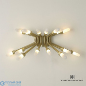 Quartz Burst Sconce-Satin Brass Global Views бра