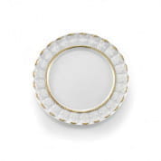 Queen elizabeth white & gold bread & butter plate тарелка, Villari