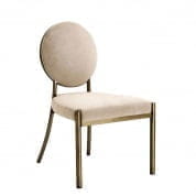 110808 Dining Chair Scribe greige velvet стул Eichholtz