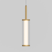 подвесной светильник с узким цилиндрическим стеклянным рассеивателем