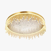 CL123-R-120 Bella Figura Belgrave Square потолочная люстра с матовым рассеивателем и декоративными золотыми подвесками