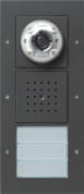 1270 67 Gira Плоская наружная дверная станция с видеокамерой 3-канальная Антрацитовый ДОМОФОНЫ