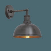 Brooklyn Dome Wall Light - 8 Inch - Pewter &amp; Copper настенный светильник Industville BR-DWL8-CP