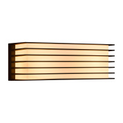 настенный светильник с деревянными ламелями и подсветкой