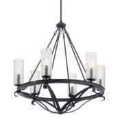 Krysia 6 Light Chandelier Black люстра 52009BK Kichler