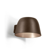 уличный настенный светильник коричневый полусферический