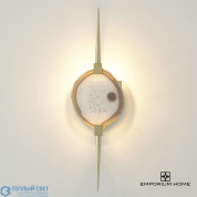 Eclipse Agate Sconce-Satin Brass Global Views бра