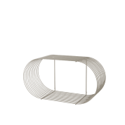 503290044084 CURVA AYTM Полка настенная из металла цвета тауп высотой 33 см
