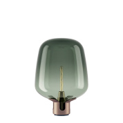 настольная лампа с золотистым абажуром